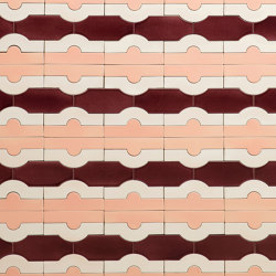 Scenografica | Trionfo revêtement - Pale Pink x Cherry x Creamy Beige | Wall tiles | Fornace Brioni srl