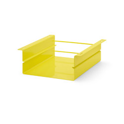 Atlas | Container, 1 compartment | sulfur yellow RAL 1016 | Portaoggetti | Magazin®