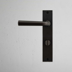 Apsley Maniglia per porta con placca lunga, molla e serratura Euro | Hinged door fittings | Corston Architectural Detail