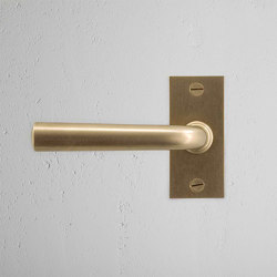 Apsley Maniglia per porta fissa su placca corta | Maniglie porta | Corston Architectural Detail