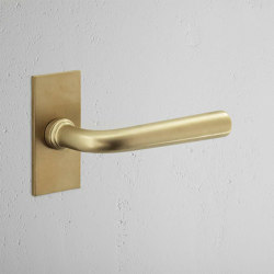 Apsley Short Plate Sprung Door Handle | Maniglie porta | Corston Architectural Detail