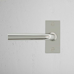 Apsley Short Plate Sprung Door Handle | Lever handles | Corston Architectural Detail