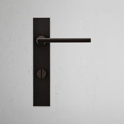 Clayton Long Plate Sprung Door Handle & Euro Lock | Hinged door fittings | Corston Architectural Detail