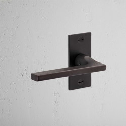 Clayton Short Plate Fixed Door Handle | Hinged door fittings | Corston Architectural Detail