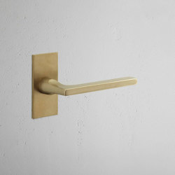 Clayton Short Plate Fixed Door Handle | Hinged door fittings | Corston Architectural Detail