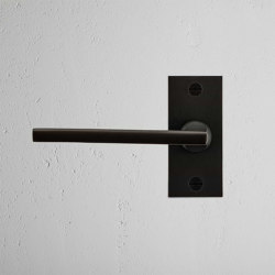 Clayton gefederter Türgriff kurzes Schild | Hinged door fittings | Corston Architectural Detail