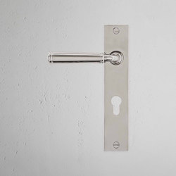 Digby gefederter Türgriff langes Schild | Hinged door fittings | Corston Architectural Detail