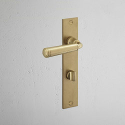 Digby Long Plate Sprung Door Handle & Euro Lock | Poignées de porte | Corston Architectural Detail