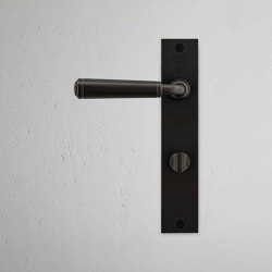 Digby Long Plate Sprung Door Handle & Euro Lock | Lever handles | Corston Architectural Detail