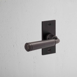 Digby Short Plate Fixed Door Handle | Hinged door fittings | Corston Architectural Detail