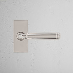 Digby Short Plate Fixed Door Handle | Hinged door fittings | Corston Architectural Detail