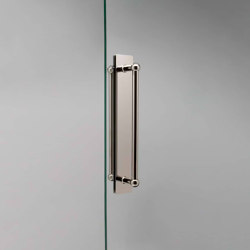 Harper Stoßgriff 2x mit Schild (320 mm) - Poliertes Nickel | Hinged door fittings | Corston Architectural Detail