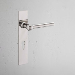 Harper Long Plate Sprung Door Handle | Hinged door fittings | Corston Architectural Detail