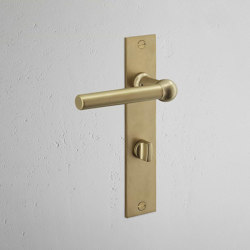 Harper Long Plate Sprung Door Handle & Euro Lock | Lever handles | Corston Architectural Detail