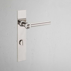 Harper Long Plate Sprung Door Handle & Euro Lock | Lever handles | Corston Architectural Detail