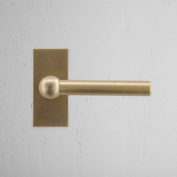 Harper Short Plate Fixed Door Handle | Hinged door fittings | Corston Architectural Detail