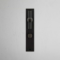 Harper T-Bar Long Plate Sprung Door Handle & Euro Lock | Hinged door fittings | Corston Architectural Detail