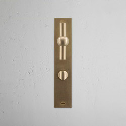 Manilla para puertas Harper T con placa larga (con muelle) y cerradura europea | Hinged door fittings | Corston Architectural Detail