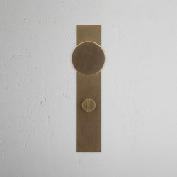 Onslow Long Plate Sprung Door Knob & Euro Lock | Knob handles | Corston Architectural Detail