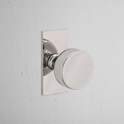 Onslow Short Plate Fixed Door Knob | Pomoli porta | Corston Architectural Detail