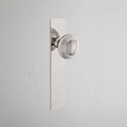 Poplar Long Plate Fixed Door Knob | Boutons de porte | Corston Architectural Detail