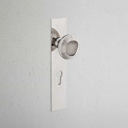 Poplar Long Plate Sprung Door Knob | Türknöpfe | Corston Architectural Detail