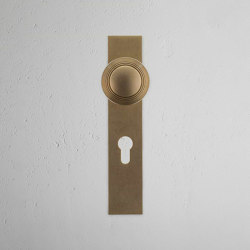 Poplar Long Plate Sprung Door Knob | Türknöpfe | Corston Architectural Detail