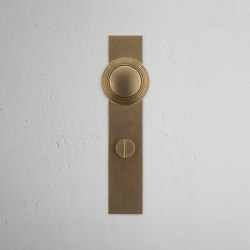 Poplar Long Plate Sprung Door Knob & Euro Lock | Türknöpfe | Corston Architectural Detail