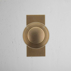 Poplar Short Plate Fixed Door Knob | Knob handles | Corston Architectural Detail