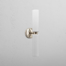 Claremont Applique Media in Porcellana Fina | Wall lights | Corston Architectural Detail