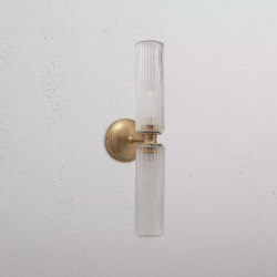 Claremont Medium-Wandleuchte geriffeltes Glas | Wall lights | Corston Architectural Detail