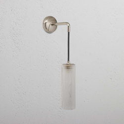 Claremont Petite Applique Murale Suspendue Verre Cannelé | Wall lights | Corston Architectural Detail