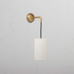 Primrose Petite Applique Murale Suspendue Blanc Albâtre | Wall lights | Corston Architectural Detail