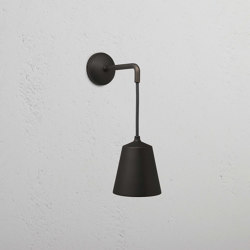 Aplique de pared colgante Richmond pequeño con vidrio acanalado | Wall lights | Corston Architectural Detail