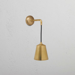 Richmond Petite Applique Murale Suspendue Verre Cannelé | Wall lights | Corston Architectural Detail