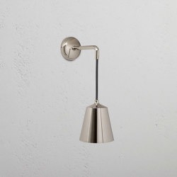 Aplique de pared colgante Richmond pequeño con vidrio acanalado | Wall lights | Corston Architectural Detail