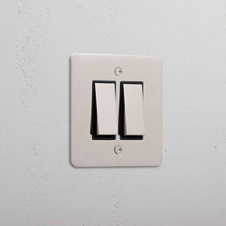 2G Two Way Rocker Switch | Interruttore bilanciere | Corston Architectural Detail