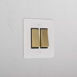 2G Two Way Rocker Switch - Paintable | Switches | Corston Architectural Detail