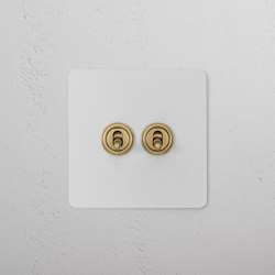 2G Two Way Toggle Switch | Kippschalter | Corston Architectural Detail