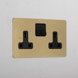 Double Socket UK | British Standard | Corston Architectural Detail