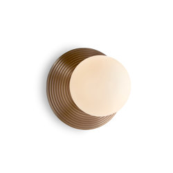 Orbit | Wall Light - Ridged Antique Brass | Lámparas de pared | J. Adams & Co