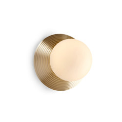 Orbit | Wall Light - Ridged Satin Brass | Appliques murales | J. Adams & Co