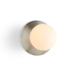 Orbit | Wall Light - Ridged Satin Nickel | Lámparas de pared | J. Adams & Co