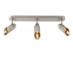 Spot Pro | Triple Ceiling Light - Satin Nickel | Plafonniers | J. Adams & Co