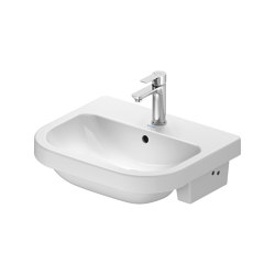 D-Code Semi-recessed washbasin | Lavabi | DURAVIT