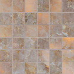 Tele di Marmo Lumia Mosaico 5x5 Golden Ambra | Natural stone mosaics | EMILGROUP