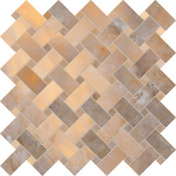 Tele di Marmo Lumia Mosaico Intrecci Golden Ambra