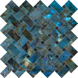 Tele di Marmo Lumia Mosaico Intrecci Labradorite | Ceramic mosaics | EMILGROUP