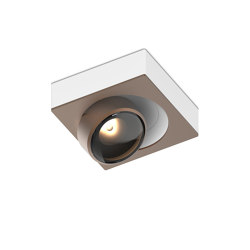 c.Flap spot Q BroW 75° soft beam | Brushed Bronze/Satin White | Ceiling lights | CHRISTOPH