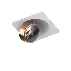 c.Flap recessed P GW 100° soft beam | Pure Gold/Satin White | Recessed ceiling lights | CHRISTOPH